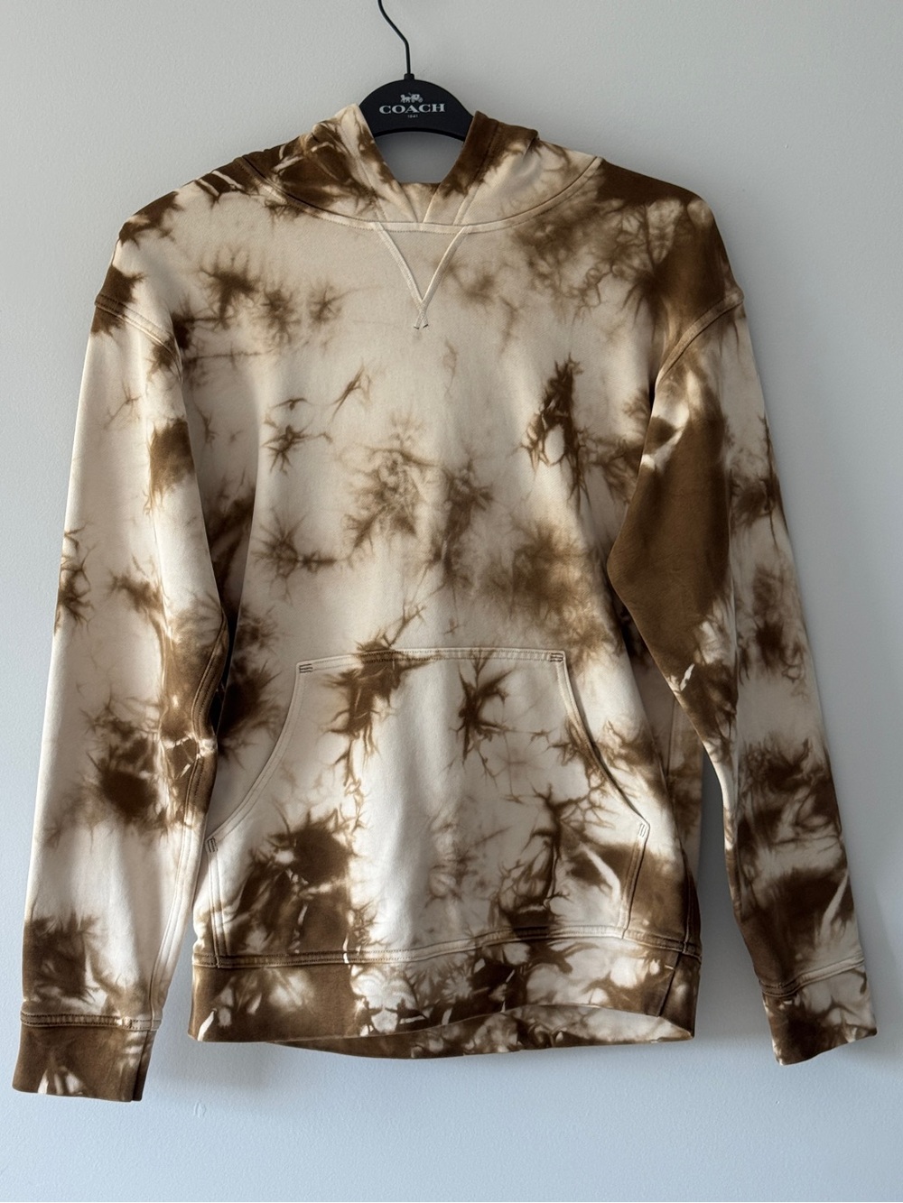 Lululemon All Yours Hoodie Tie-Dye Brown/cream Size 6 - MULTIPLE Flaws